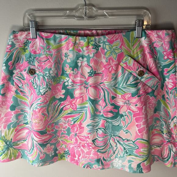 Lilly Pulitzer Madison Skort Multi Hot On The Scene Size XL - Picture 2 of 8